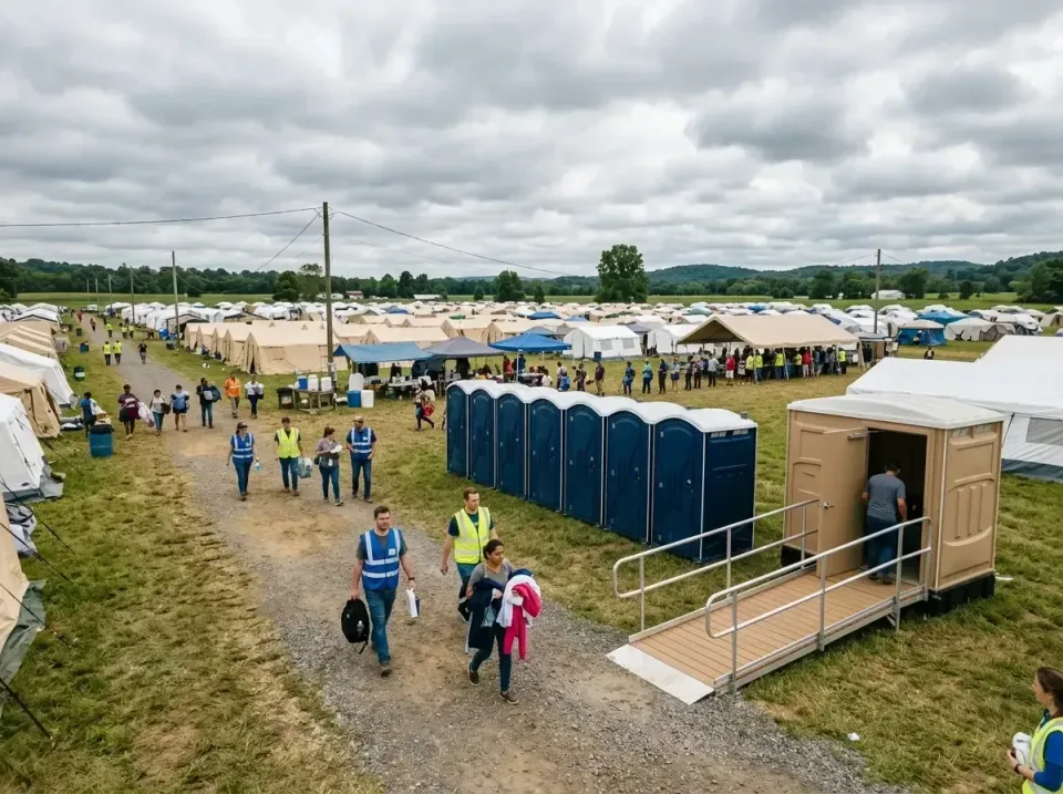 disaster-relief-camp-restrooms-010 — frequently asked questions, Dumpster & Portable Bathrooms Rental in Glen Carbon, IL